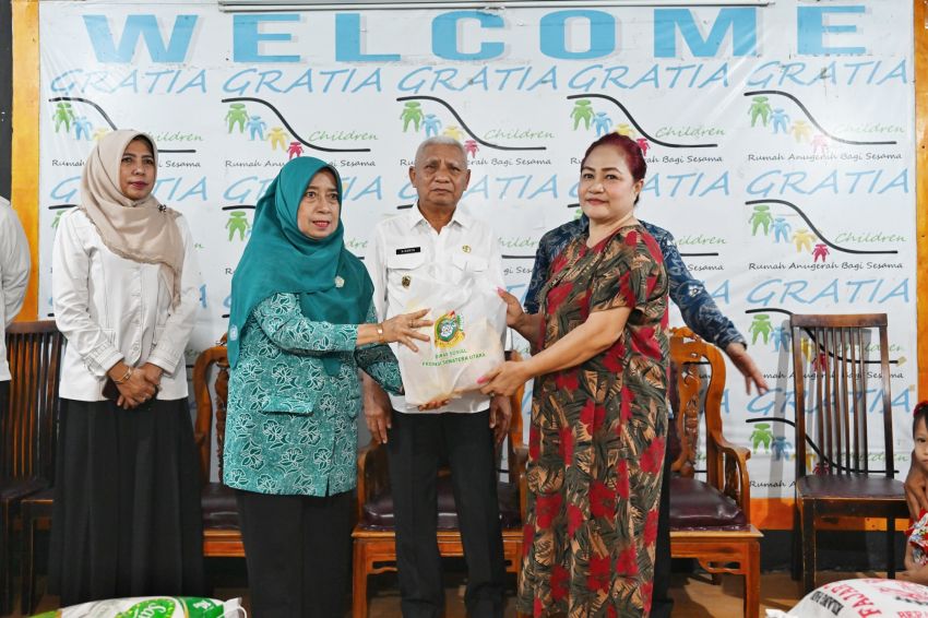 Wagub Sumut Surya Kunjungi Dua Panti Asuhan, Apresiasi Peran Pengurus dalam Membantu Pemerintah