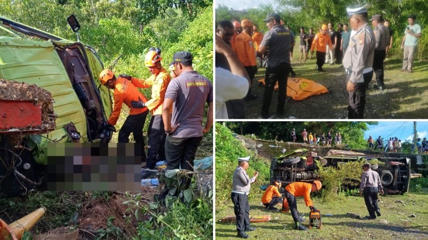 Truk Towing Out of Control di Pecatu, Sopir Tewas di Tempat