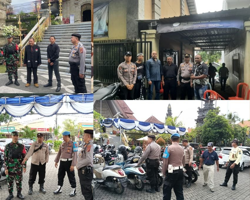 Polsek Kuta Selatan Amankan Ibadah Jumat Agung di Gereja Bukit Doa Puja Mandala