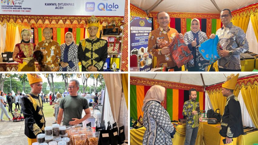 Stand Kanwil Ditjenpas Aceh Pukau Pengunjung IPPAFest, Karya Warga Binaan Berhasil Curi Perhatian