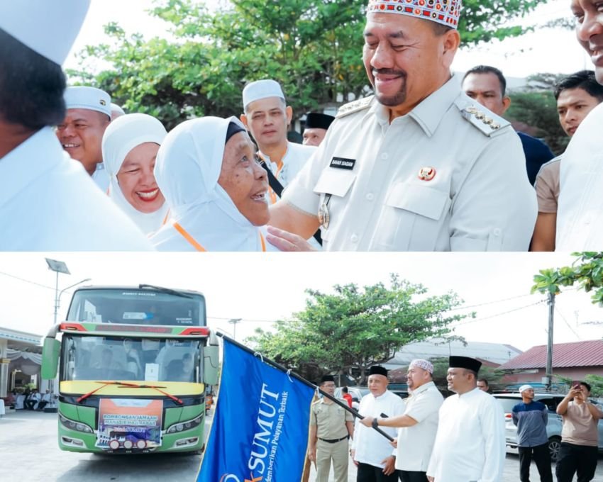 Bupati Batu Bara Lepas Manasik Haji Akbar PT. Bank Sumut