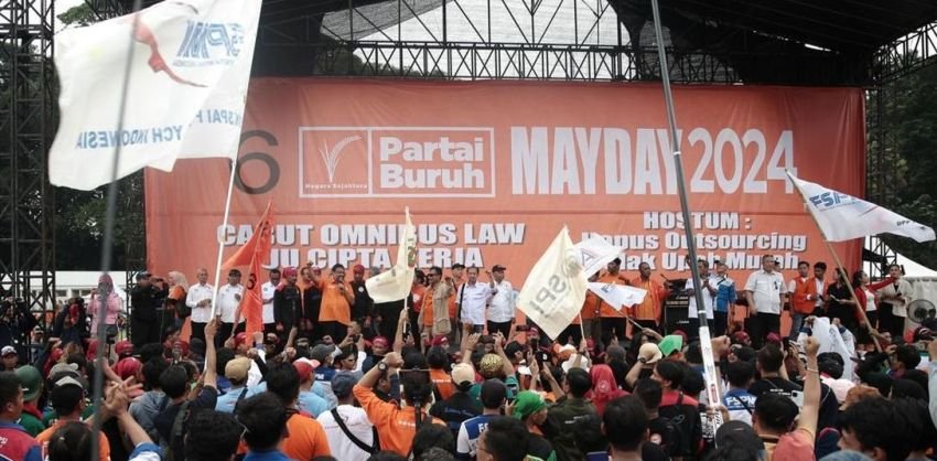 May Day 2025: 200 Ribu Buruh Serbu Monas, Ini Daftar Jalan yang Harus Dihindari