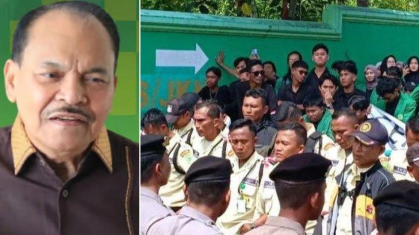 Konflik Ayah-Anak Perebutkan Jabatan Rektor, Massa Protes Kepung Kampus, 200 Polisi Siaga