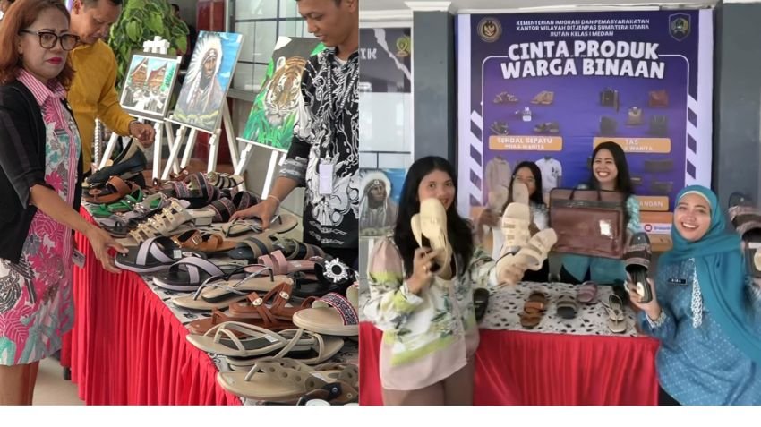 WBP Rutan Kelas I Medan Tampilkan Karya Unggulan di Pameran Hari Bhakti Pemasyarakatan ke-61
