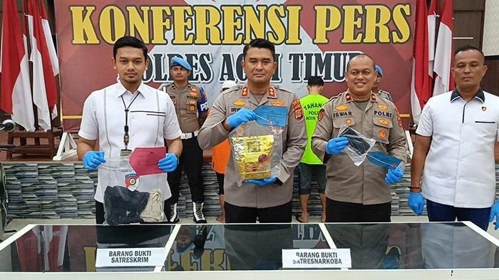 Dua Pria Asal Aceh Timur Ditangkap Karena Dugaan Edarkan Narkoba Jenis Sabu Seberat 1 Kg