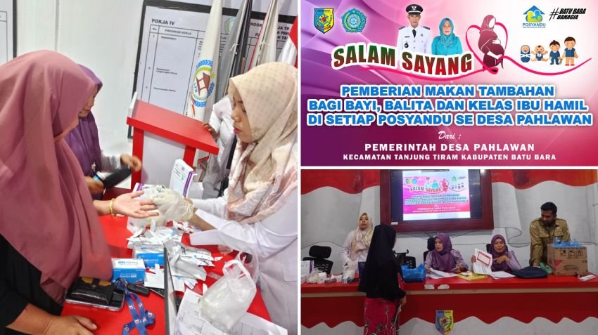 Pemdes Pahlawan Bersama Puskesmas Tanjung Tiram Gelar Kelas Ibu Hamil dan Pemberian Makanan Tambahan, Cegah Stunting Sejak Dini