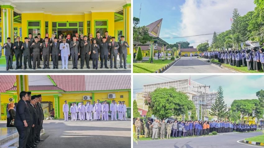 Wali Kota Padangsidimpuan Pimpin Upacara Peringatan Hari Otonomi Daerah ke-XXIX Tahun 2025