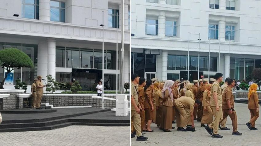 Hari Pertama Kerja Pasca Lebaran, Gubernur Bobby Nasution Soroti Keterlambatan dan Atribut Tidak Lengkap