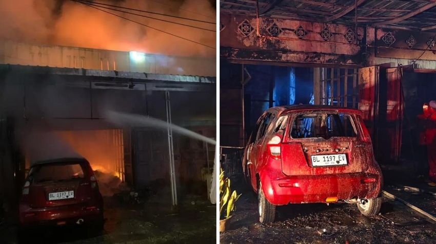 Kebakaran Hebat Lahap Ruko Laundry dan Ayam Penyet di Tebing Tinggi, Satu Pekerja Terluka