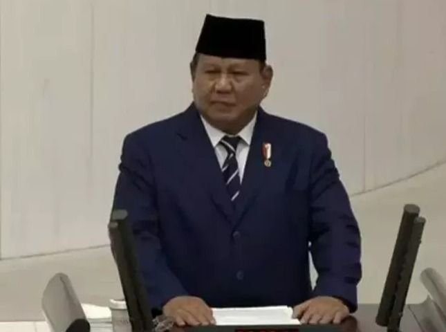 Meski Grogi, Pidato Pertama Prabowo di Parlemen Turki Tegaskan Persaudaraan Indonesia-Turki