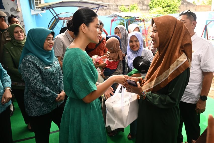 Kahiyang Ayu Tinjau Posyandu di Binjai, Ajak TP PKK Perkuat Sinergi Demi Kesehatan Anak