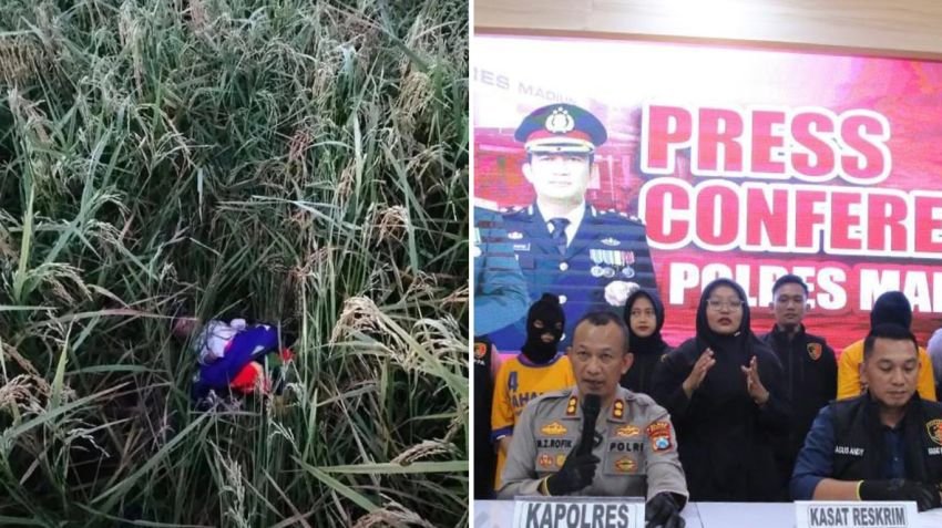 Dua Sejoli Kumpul Kebo Buang Bayi di Ladang Padi Madiun, Polisi Tetapkan Tersangka
