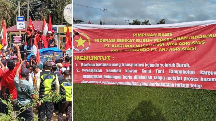453 Buruh PT ANJ Agri Siais Mogok Kerja, Tuntut Keadilan dan Transparansi dari Perusahaan