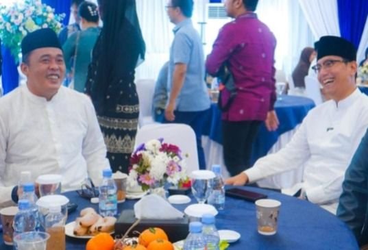 Mantan Wakil Wali Kota Medan Aulia Rachman Hadiri Halalbihalal di Rumah Dinas Wali Kota Medan
