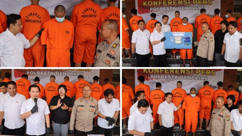 Residivis dan Jaringan Narkoba: Hampir 1 Kg Sabu Diamankan Satresnarkoba Polresta Denpasar