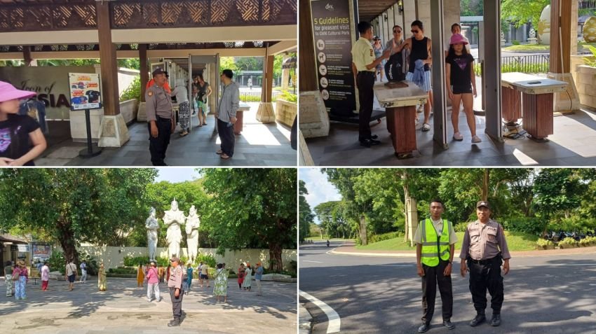 Polsek Kuta Selatan Sambangi Obyek Wisata GWK, Himbau Kamtibmas kepada Pengunjung