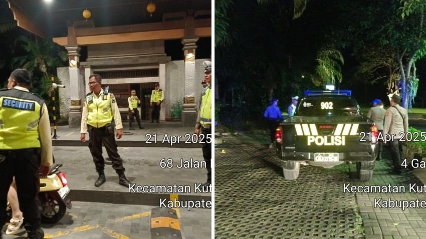 Polsek Kuta Selatan Gelar Patroli Cipta Kondisi di Kawasan Wisata Nusa Dua