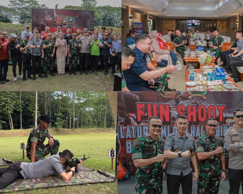 Kalapas Jember Hadiri Fun Shoot Silaturahmi dan Halal Bihalal Forkopimda di Markas Brigif 9 Kostrad