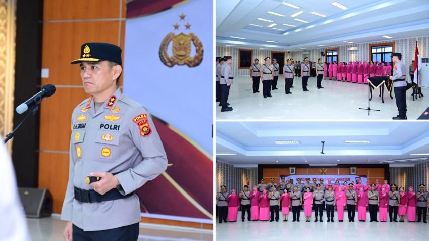 Kapolda Jambi Pimpin Upacara Serah Terima Jabatan dan Pelantikan Pejabat Baru
