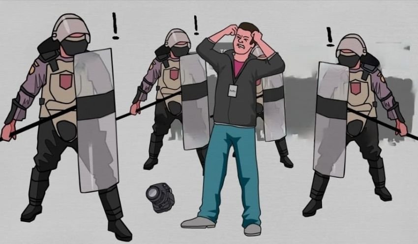 Tempelengan Ajudan Kapolri untuk Jurnalis