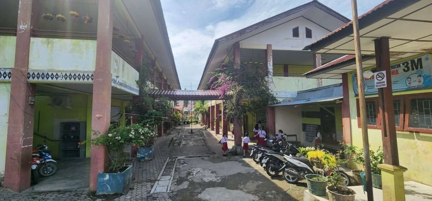 Keterbatasan Ruang Belajar, SD Negeri 074038 Tohia Nias,Gunungsitoli Terapkan Sistem Masuk Pagi dan Siang