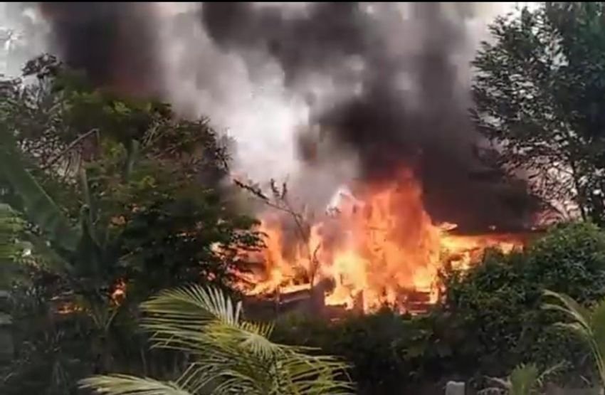 Rumah Warga di Aceh Jaya Ludes Terbakar Saat Ditinggal Mudik Lebaran