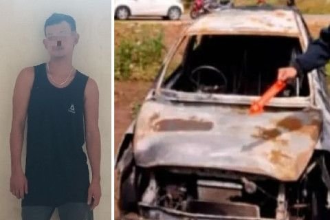 Kesal Tak Diberi Uang, Pria di OKU Bakar Mobil Milik Ibu Kandungnya