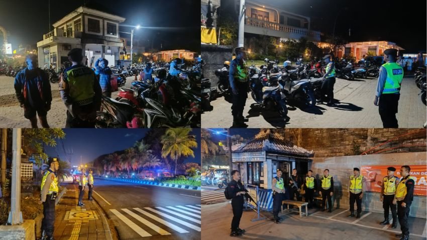 Polsek Denpasar Selatan Gelar Patroli Blue Light Jaga Keamanan di Wilayah Hukum