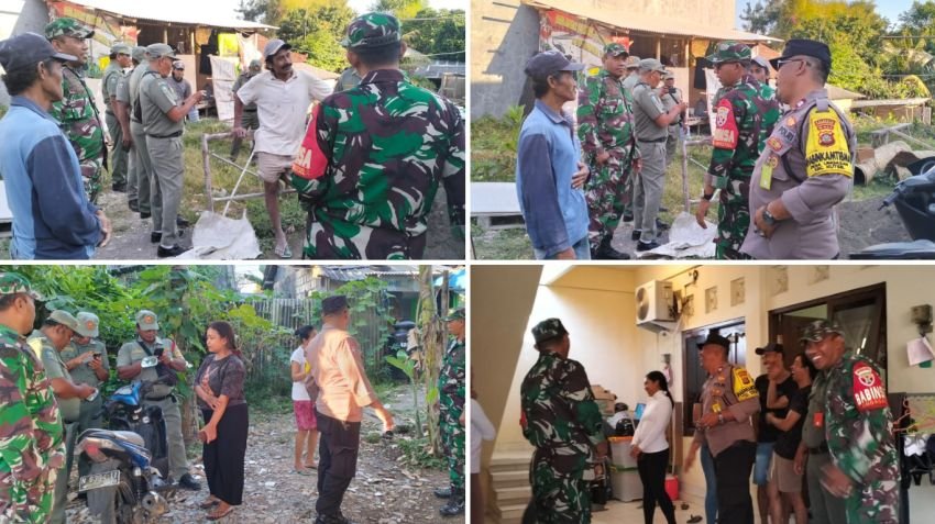 Tim Gabungan Gelar Penertiban Penduduk Non Permanen di Langui Ungasan