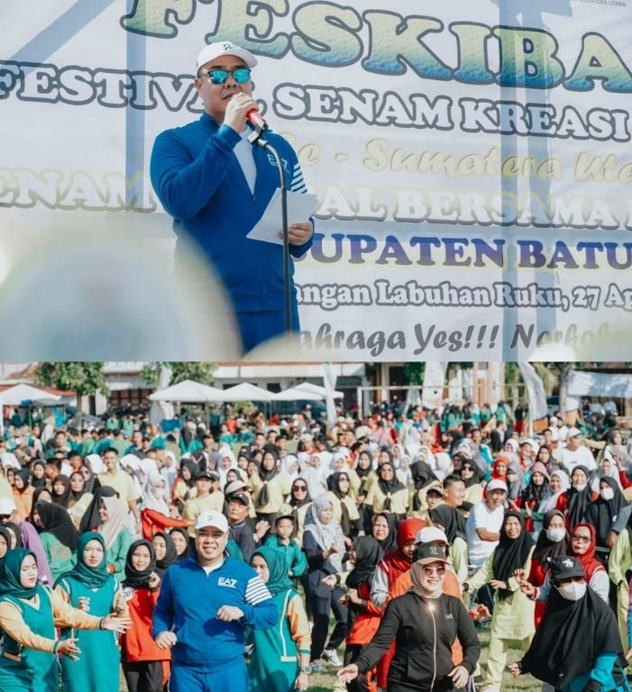 Festival Senam Kreasi Batu Bara (FESKIBARA) 2025 Semarakkan Budaya dan Olahraga di Kabupaten Batu Bara