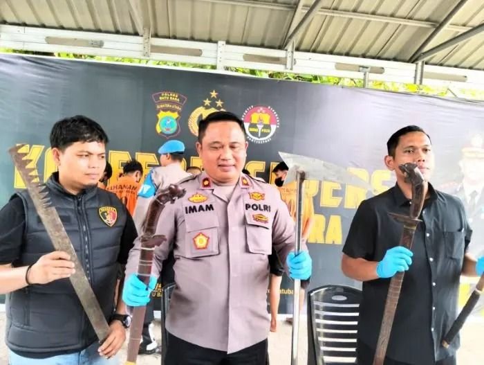 Usai Hadang dan Ancam Warga Pakai Sajam, 5 Pemuda Ditangkap di Batu Bara