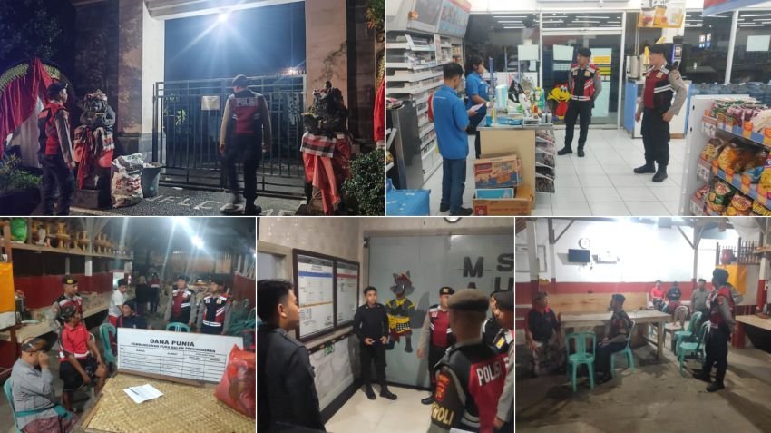 Cegah Aksi Kriminalitas, Polres Bangli Intensifkan Patroli Blue Light di Malam Hari