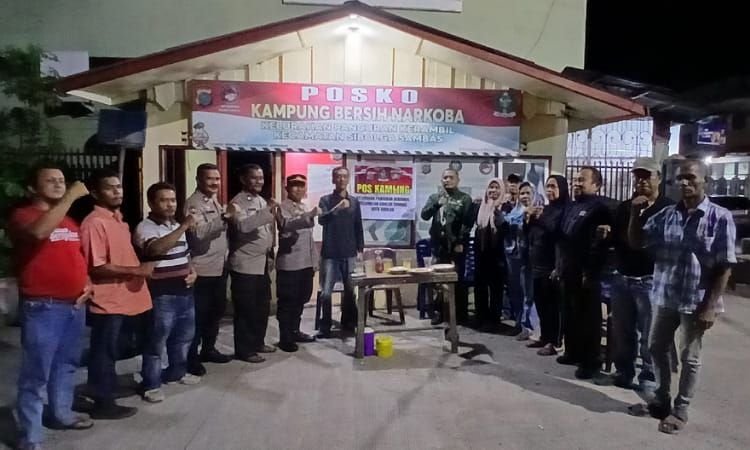 Sidak Pos Satkamling, Kasat Binmas Polres Sibolga Ajak Warga Perangi Premanisme