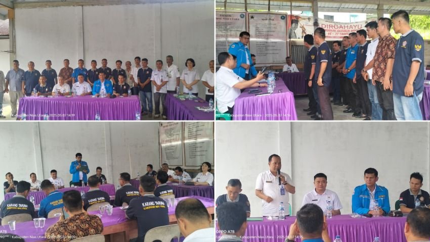 Temu Karya dan Pelantikan Pengurus Karang Taruna Kecamatan Namohalu Esiwa Periode 2025-2030