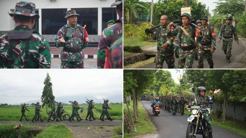 Kodim 1617/Jembrana Gelar Latihan Hanmars, Jaga Kebugaran dan Kesiapan Prajurit