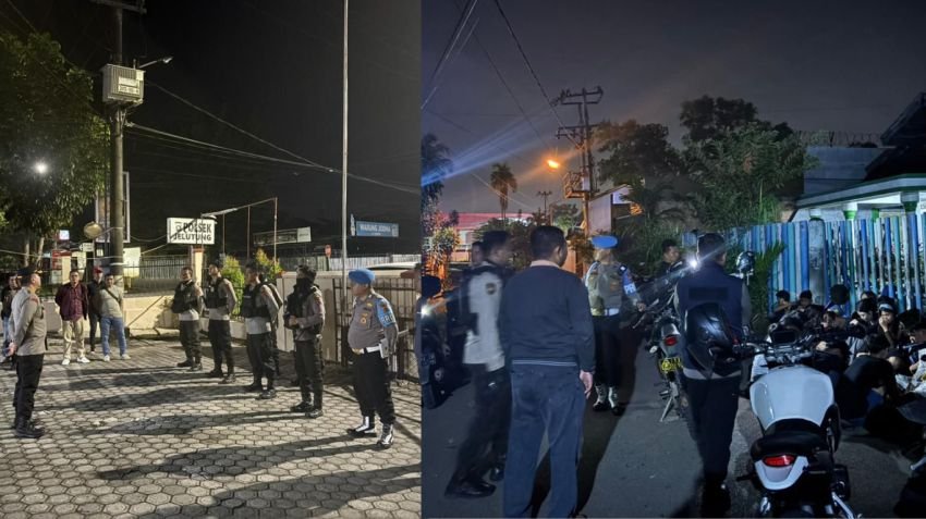 Kapolresta Jambi Pimpin Patroli Malam, Amankan Anggota Geng Motor dan Senjata Tajam