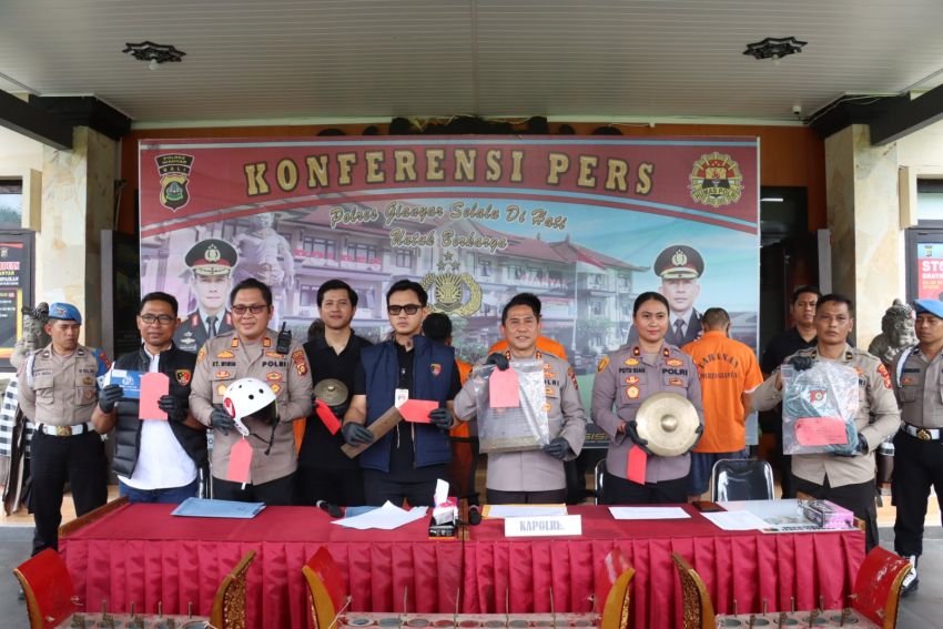 Polres Gianyar Ungkap Empat Kasus Pencurian, Total Kerugian Capai Rp87 Juta