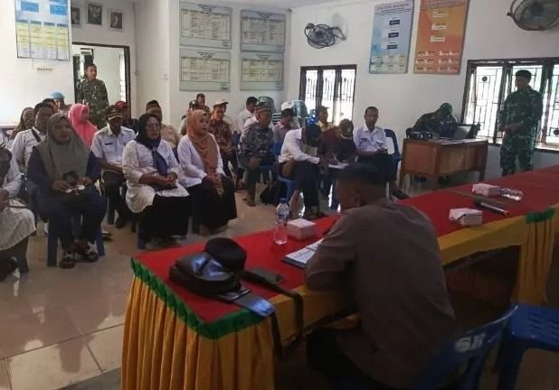 Kodim 0208/Asahan Gelar Penyuluhan Kamtibmas, Wujudkan Desa Aman dan Tertib Lewat TMMD ke-124