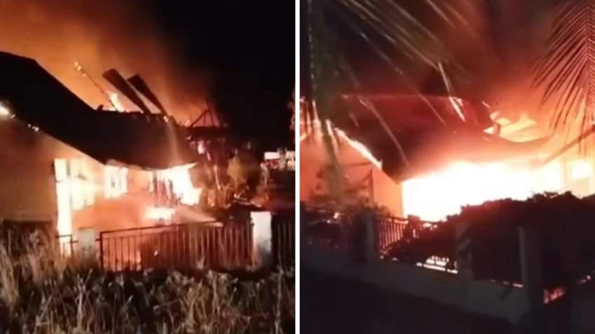Kebakaran Hebat Luluhlantakkan SDN 2 Bireuen, Enam Kelas dan Ruang Guru Ludes Terbakar