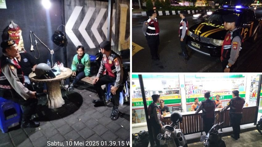 Polsek Kuta Selatan Gencarkan Patroli Subuh, Cegah Premanisme dan Trek-trekan di Jalan Raya
