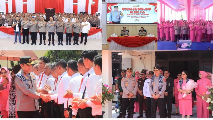 Kapolda Jambi Kunjungi Polres Tebo, Tekankan Penguatan Kinerja dan Sinergi dengan Masyarakat