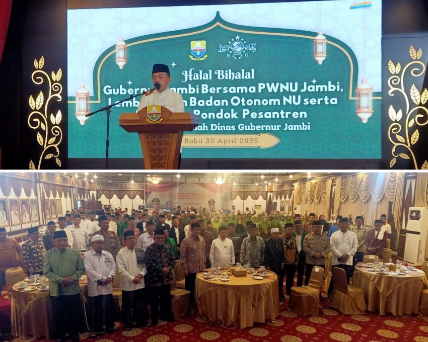 Gubernur Al Haris Hadiri Halal Bihalal PWNU Jambi, Serukan Perang Terhadap Judi Online dan Penguatan Moral Generasi Muda