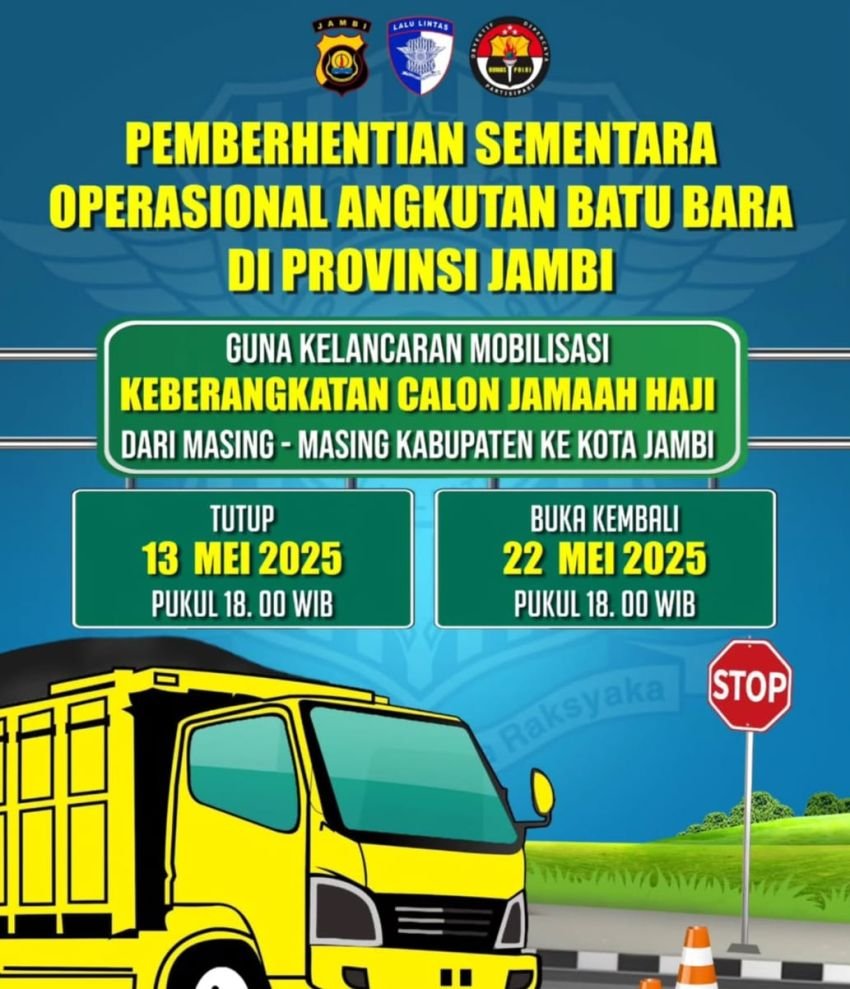 Dirlantas Polda Jambi Imbau Pengusaha Batubara Patuh Aturan Demi Kelancaran Pemberangkatan Jamaah Haji