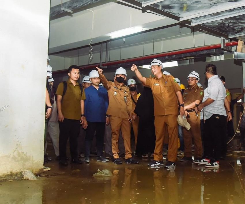 Wakil Wali Kota Turun Tangan, Basement Lapangan Merdeka Medan Tergenang Air dan Masih Berantakan