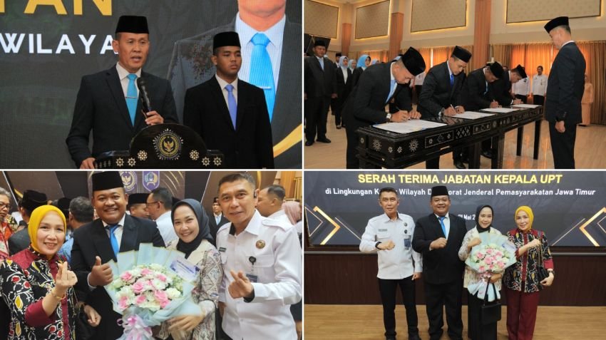 Kepala Keamanan Lapas Jember Resmi Dilantik, Kalapas Ajak Sinergi Demi Kemajuan Organisasi