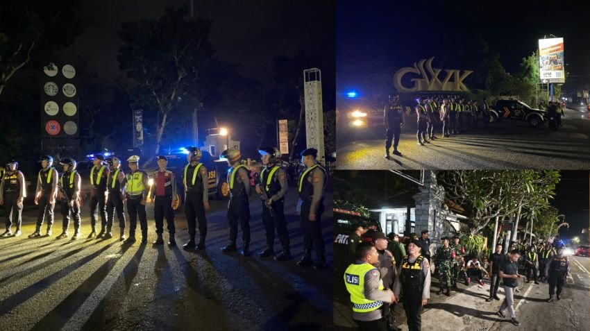 Forkopimcam Kuta Selatan Gelar Patroli Gabungan, Antisipasi Kriminalitas Malam Minggu