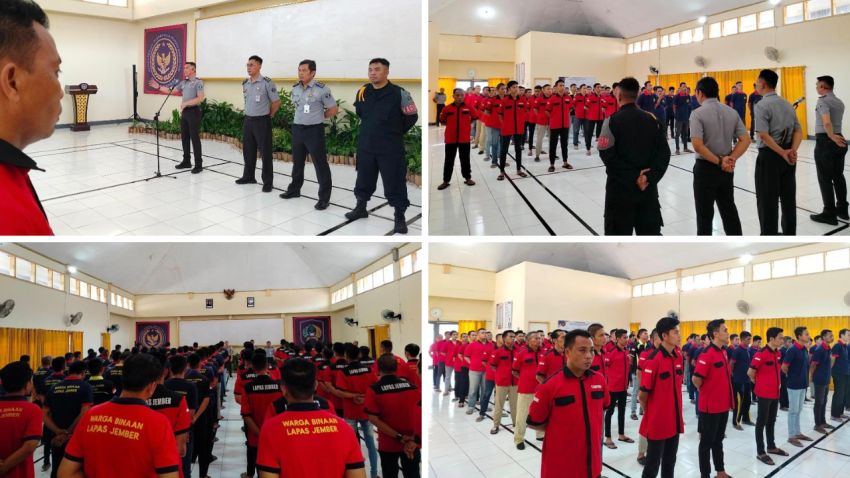 Kalapas Jember Beri Penguatan kepada Tamping dan Kepala Kamar, Tekankan Keteladanan dan Disiplin