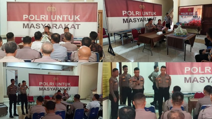 Polsek Denpasar Selatan Gelar Perpisahan Bintara Remaja OAP dan Syukuran Kenaikan Pangkat Personel