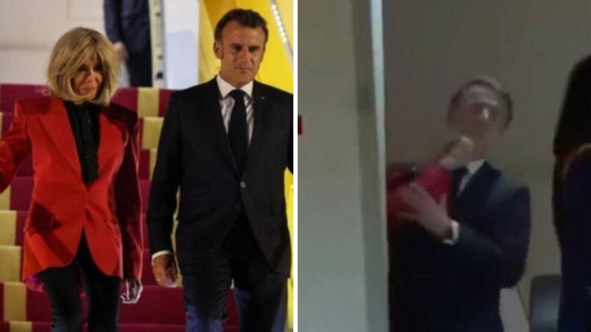 Macron Ditampar Istri Saat Tiba di Vietnam? Video Viral Jadi Sorotan Netizen