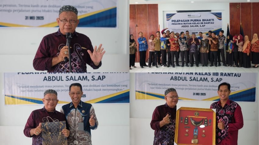 Suasana Haru Iringi Purnatugas Abdul Salam di Rutan Kelas IIB Rantau Usai 34 Tahun Mengabdi